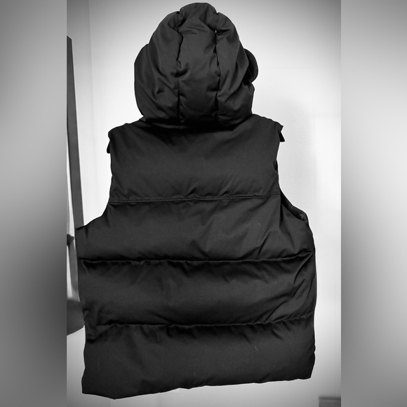 ZARA Black Puffer Vest with Hood – NWOT – Size S 👌 - Picture 5 of 12